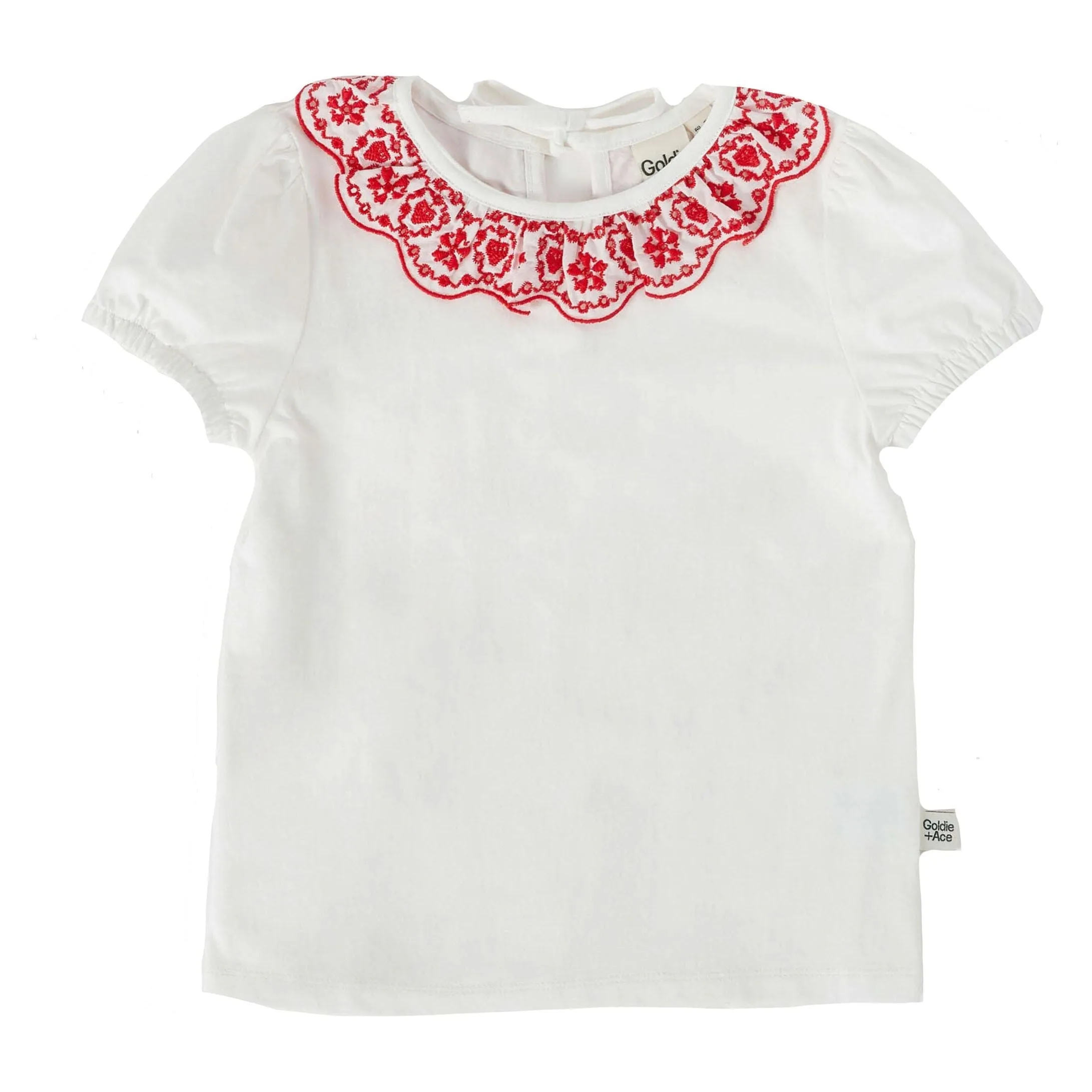 Greta Embroidered Collar Top