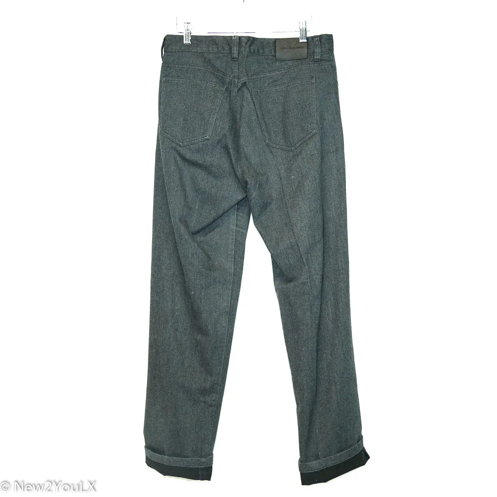 Grey Thick Material Skinny Jeans (CK)