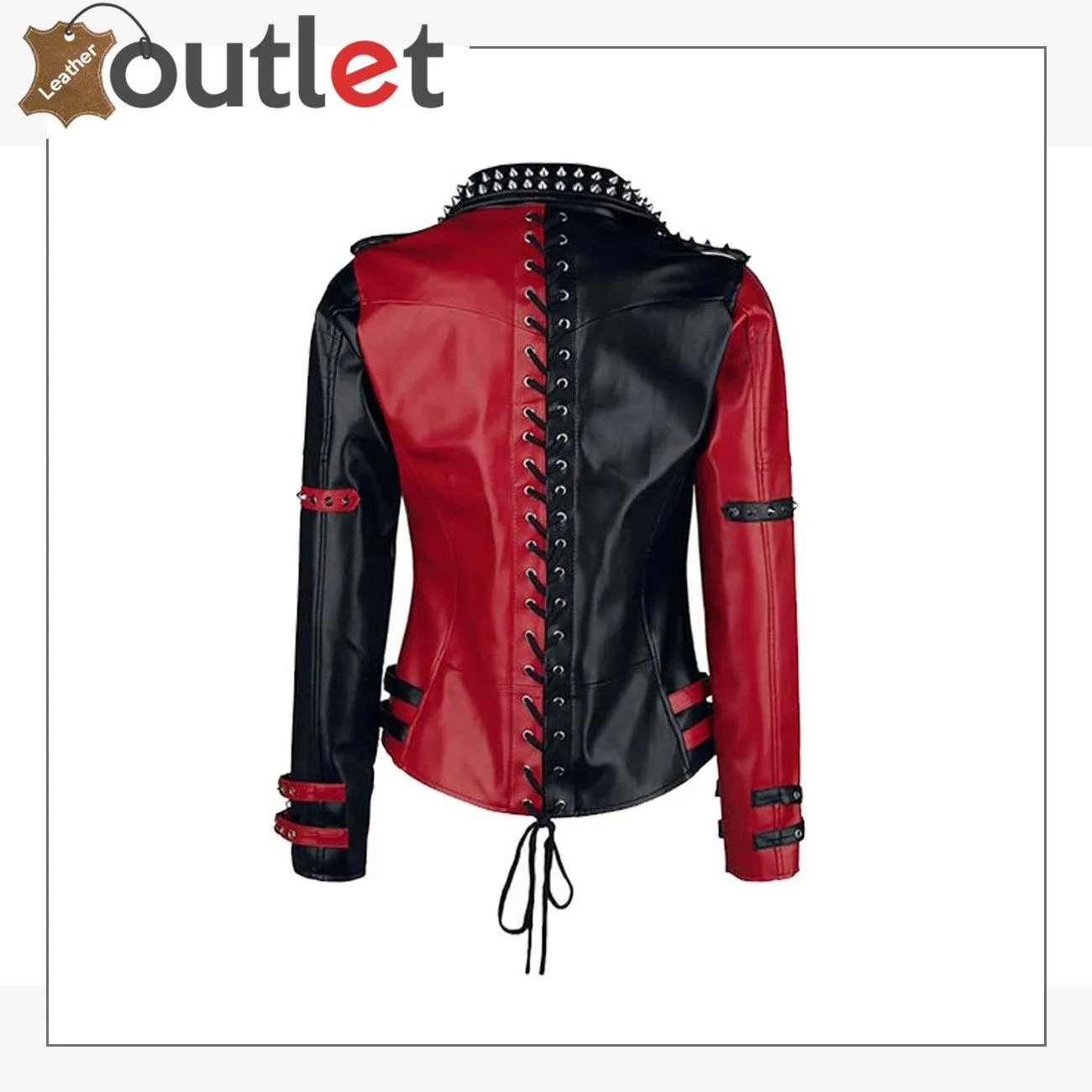 Handmade Mens Black Punk Style Studded Leather Jacket