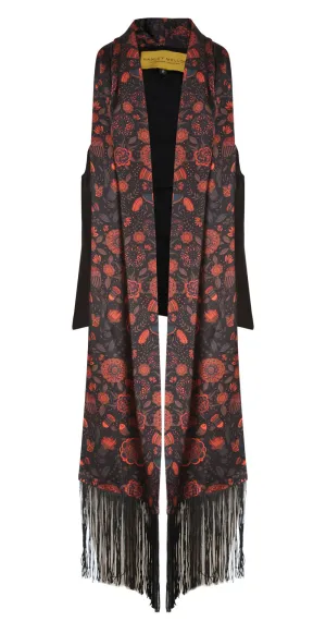 Hanley Mellon Women's Floral Printed Scarf Vest