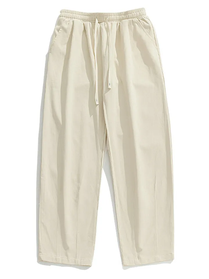 Hard-wearing All-match Pleated Trousers for Men