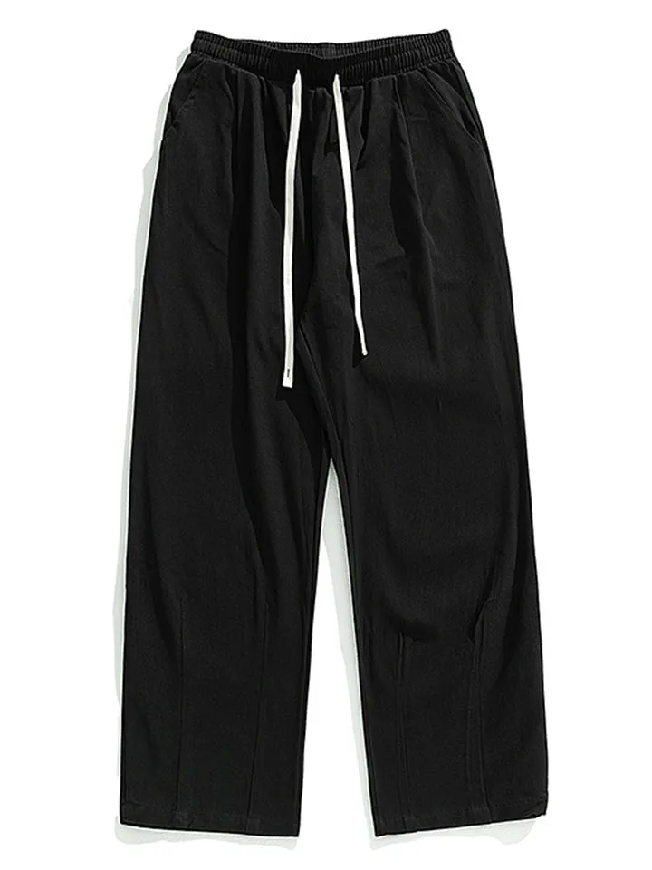 Hard-wearing All-match Pleated Trousers for Men