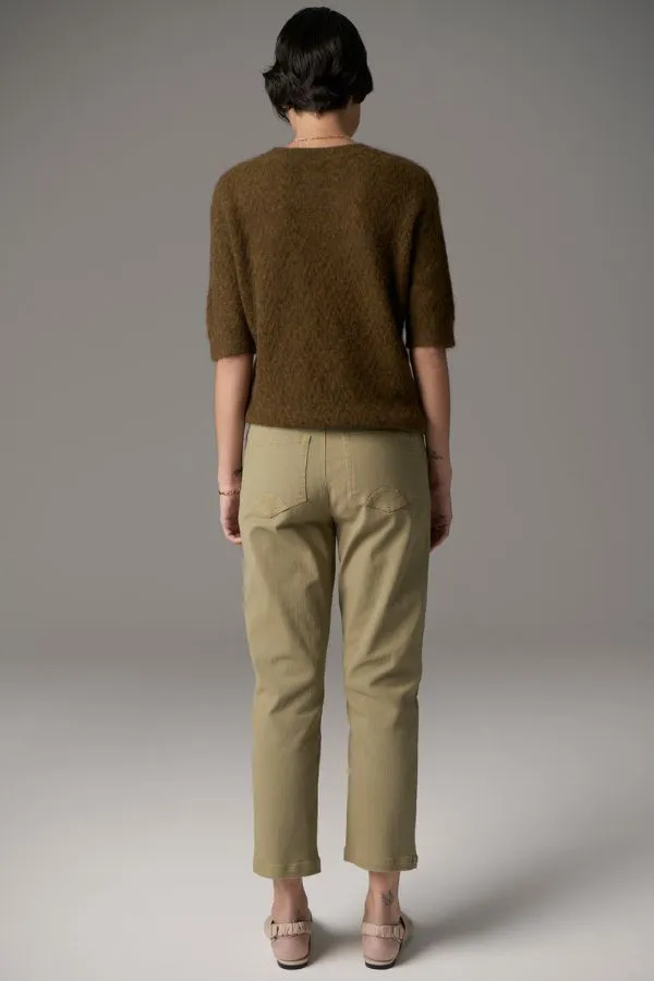 Harper Straight Crop Jean Sage