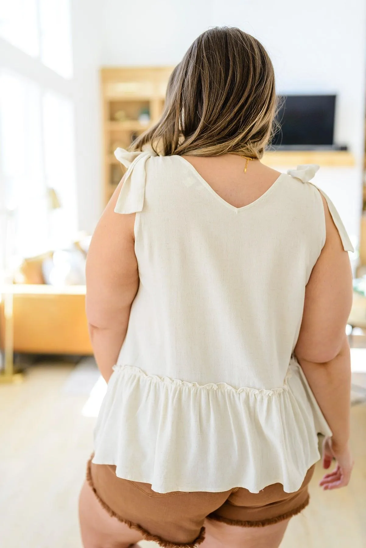 Hazel Blues® | All Tied Up Peplum Tank