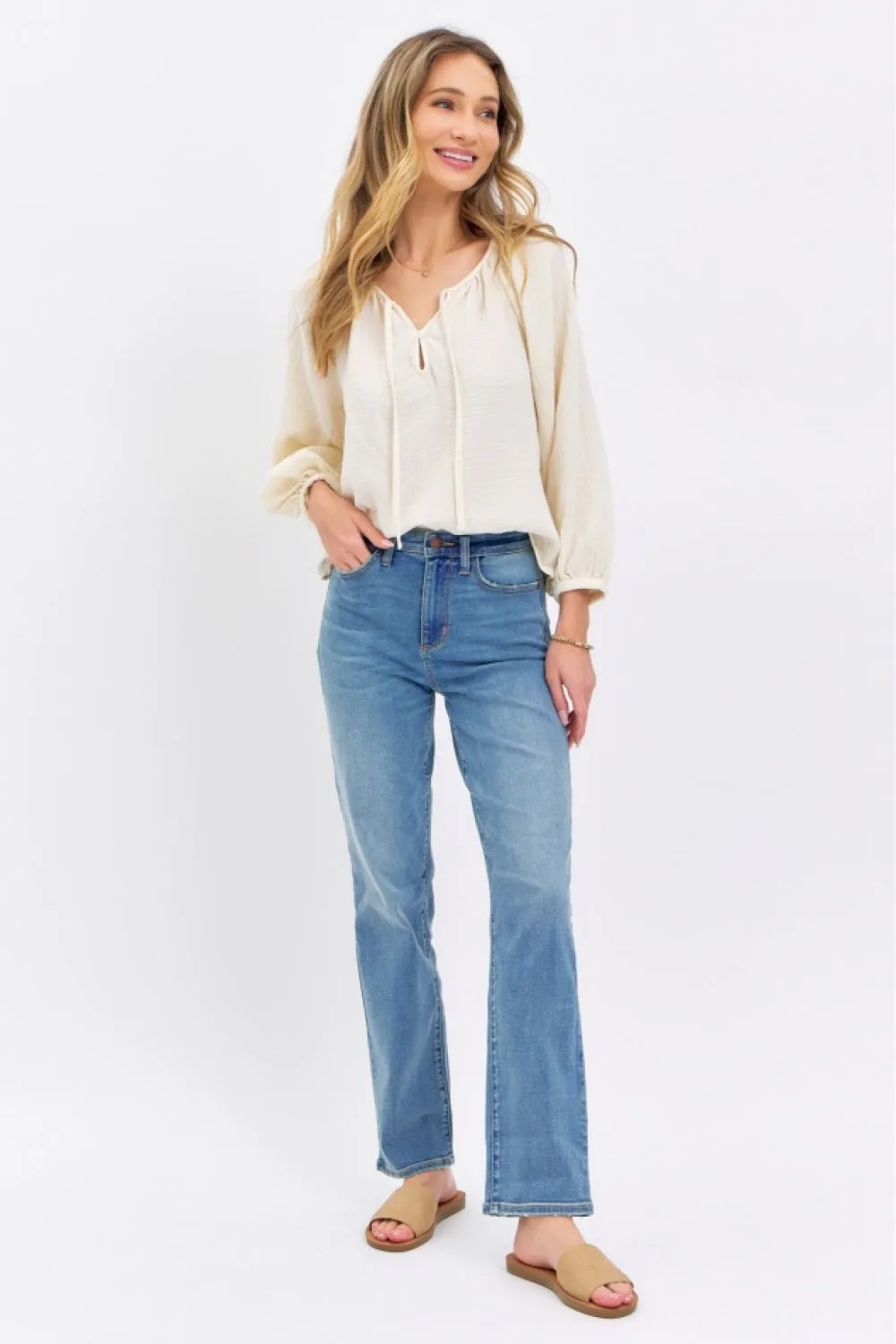 Hazel Blues® |  Judy Blue High Waist Straight Jeans