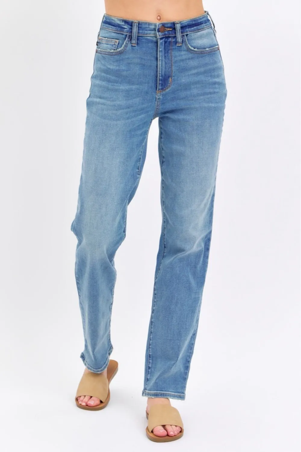 Hazel Blues® |  Judy Blue High Waist Straight Jeans