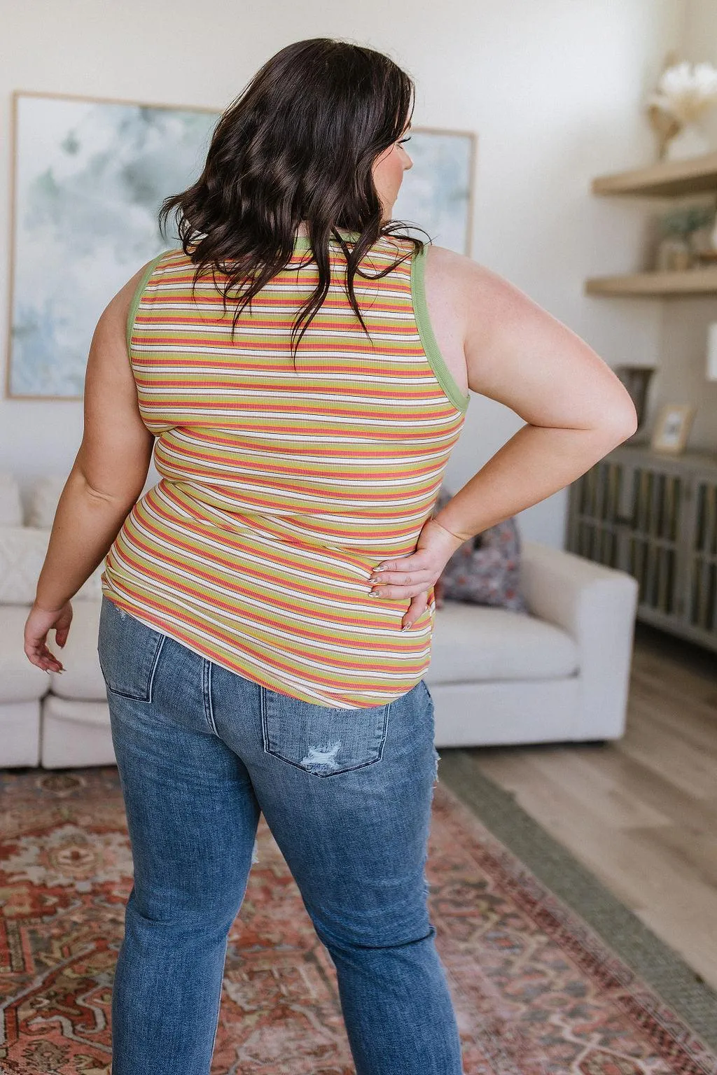 Hazel Blues® |  Now and Forever Striped Tank