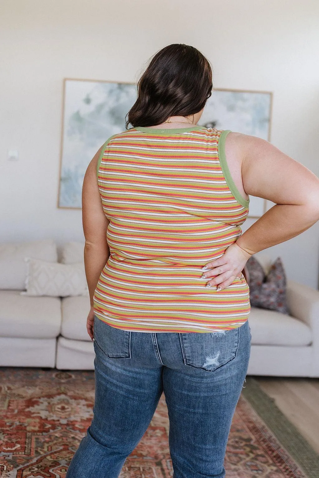 Hazel Blues® |  Now and Forever Striped Tank