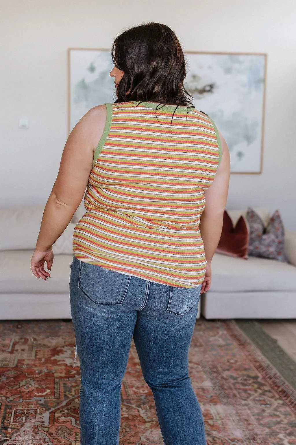 Hazel Blues® |  Now and Forever Striped Tank