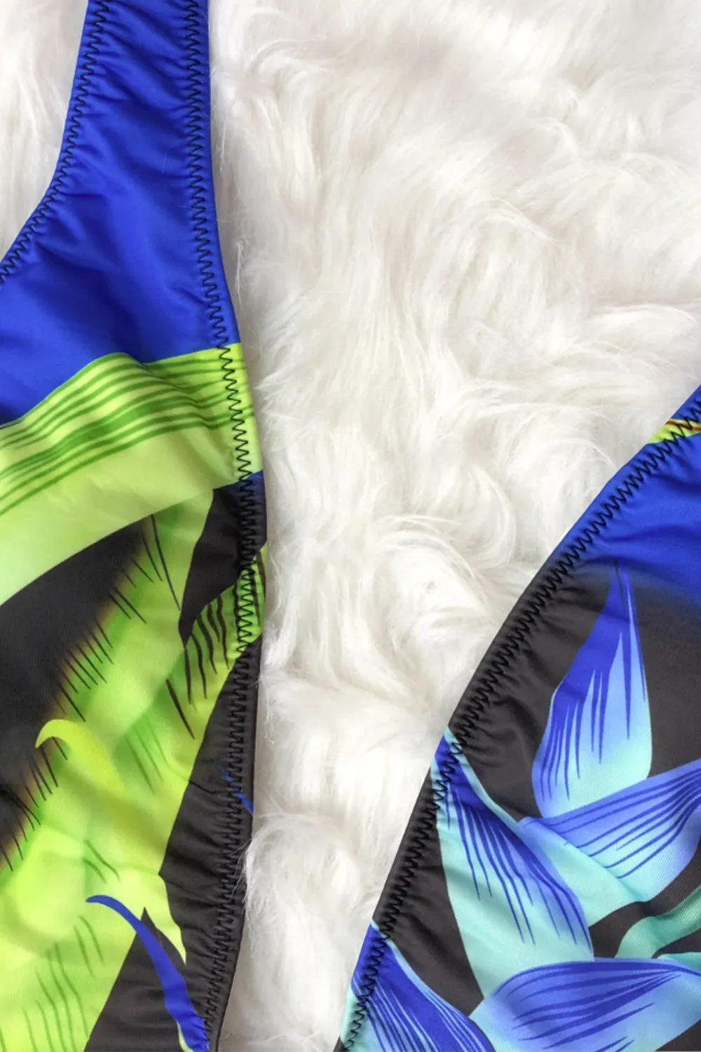 Hazel Blues® |  Printed Halter Neck One-Piece Swimwear