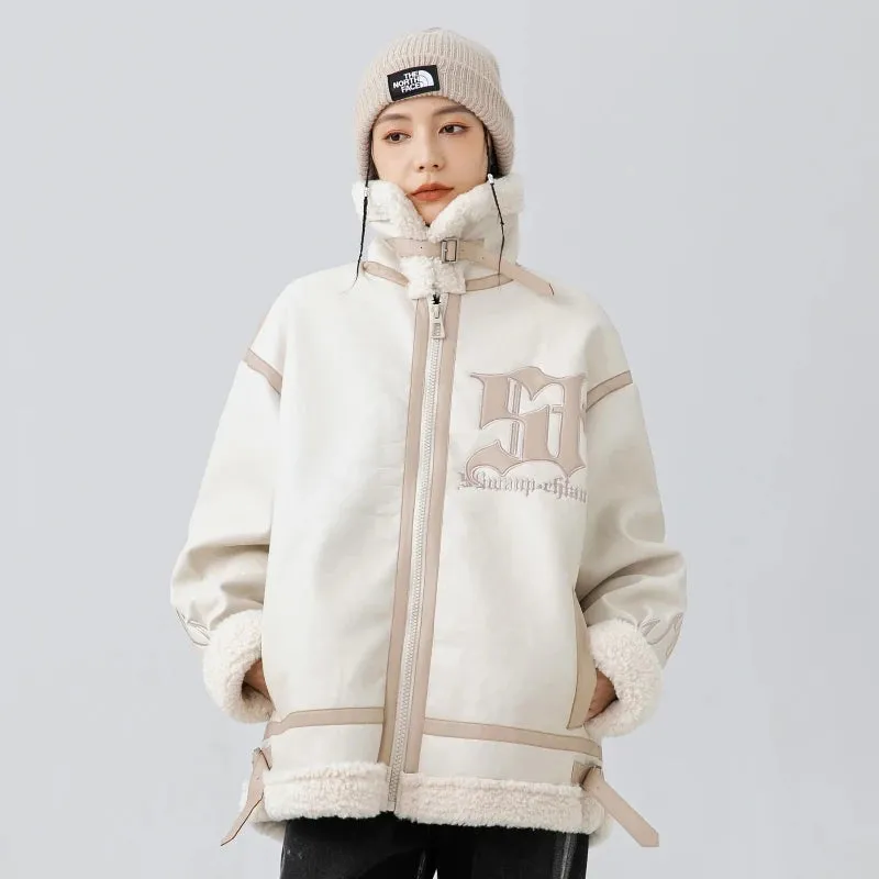 Heating Fur Leather Jacket