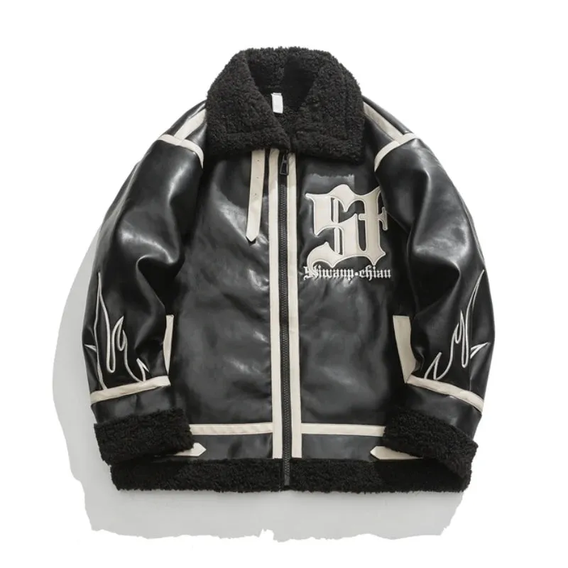 Heating Fur Leather Jacket