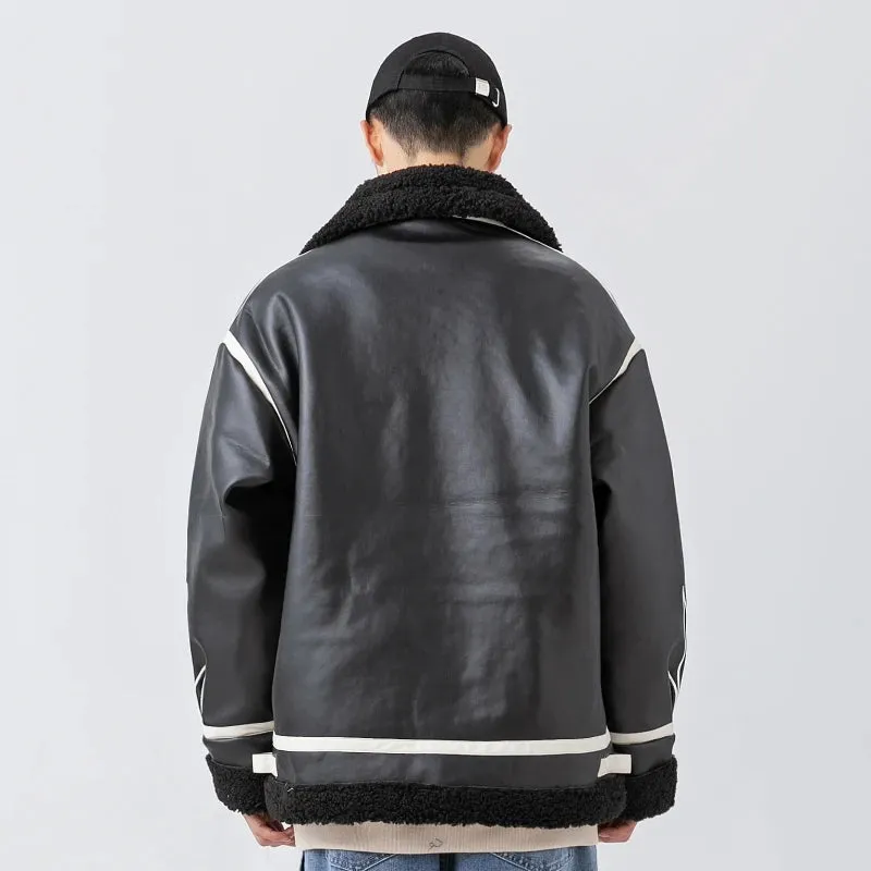 Heating Fur Leather Jacket