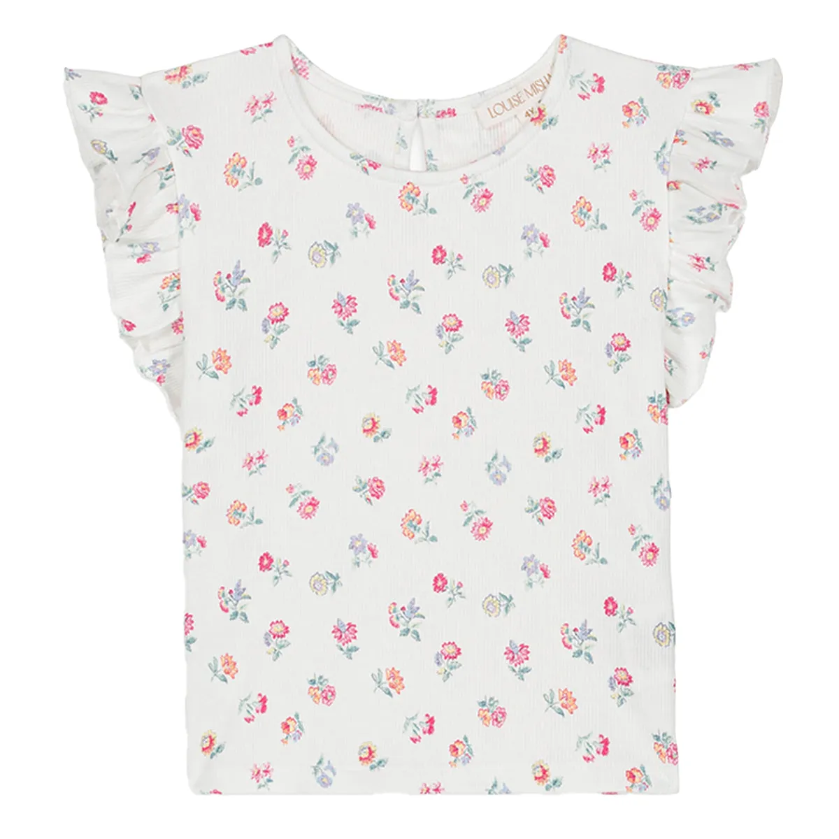 Hermance White Felicita Flower T-Shirt