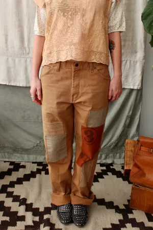 HF153 The Highlands Foundry Patched Canvas Workwear Pants