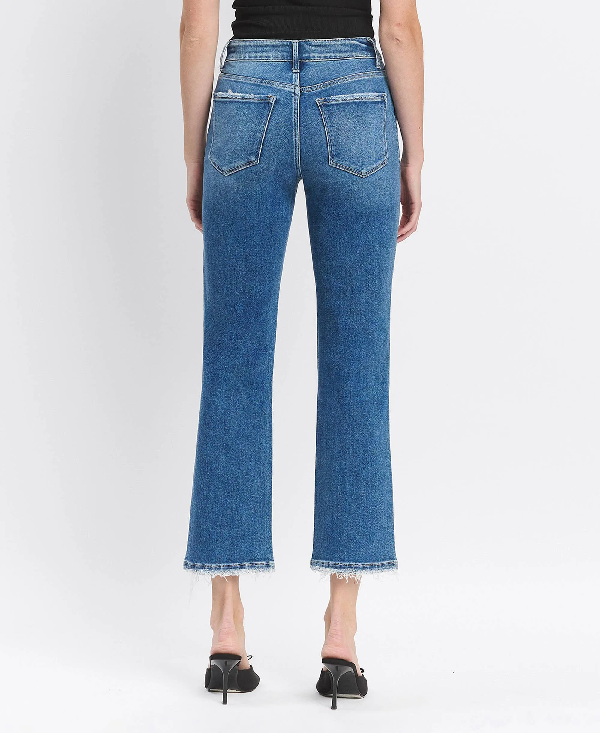 HIGH RISE ANKLE STRAIGHT JEAN