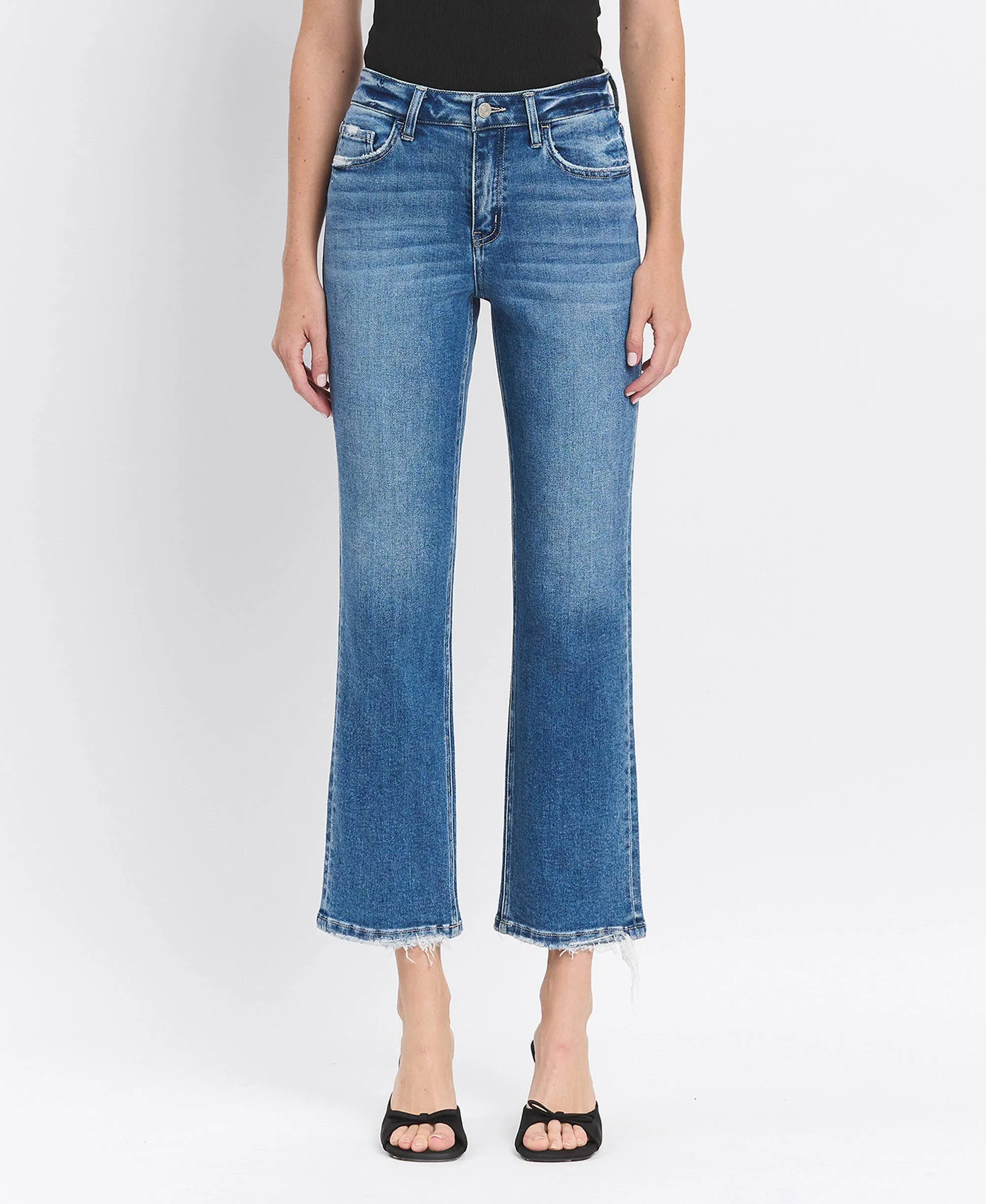 HIGH RISE ANKLE STRAIGHT JEAN