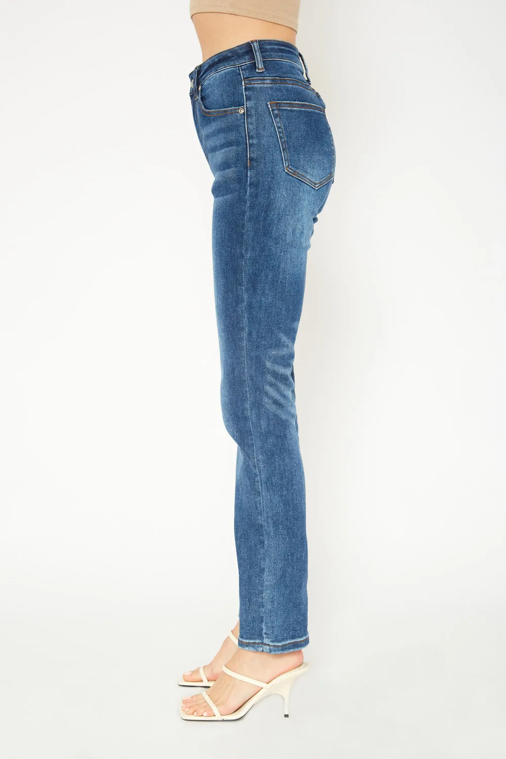 High-rise Dark blue skinny jeans
