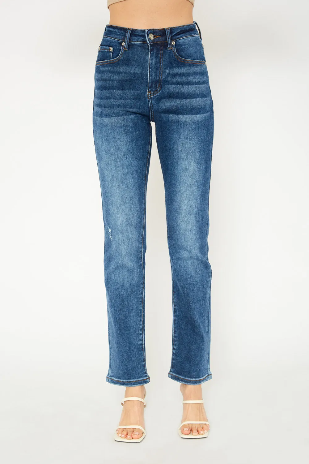 High-rise Dark blue skinny jeans