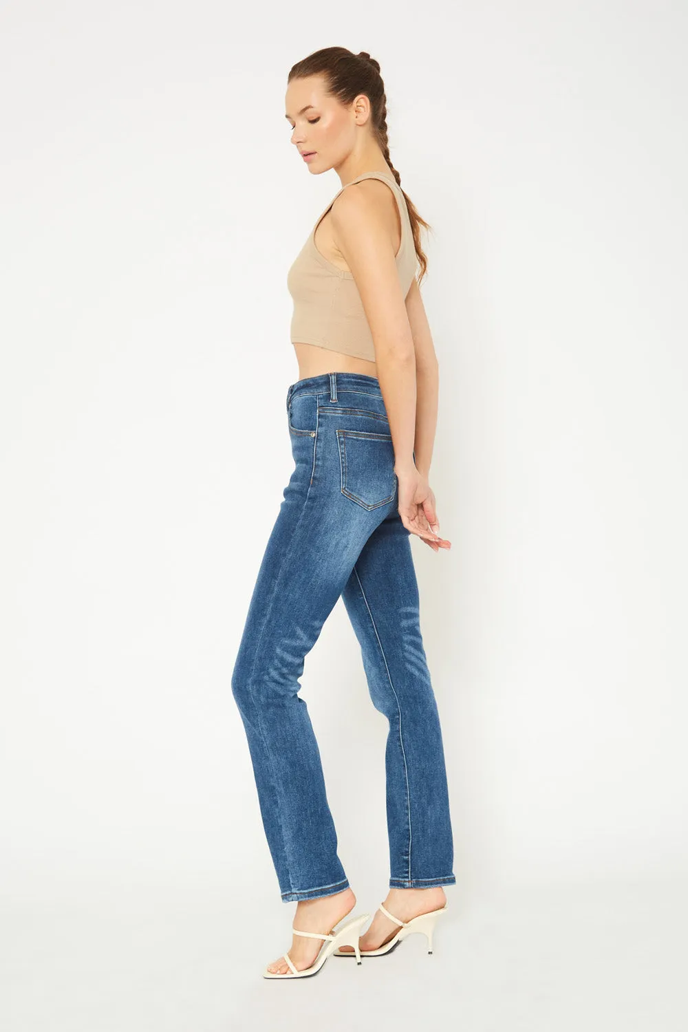 High-rise Dark blue skinny jeans