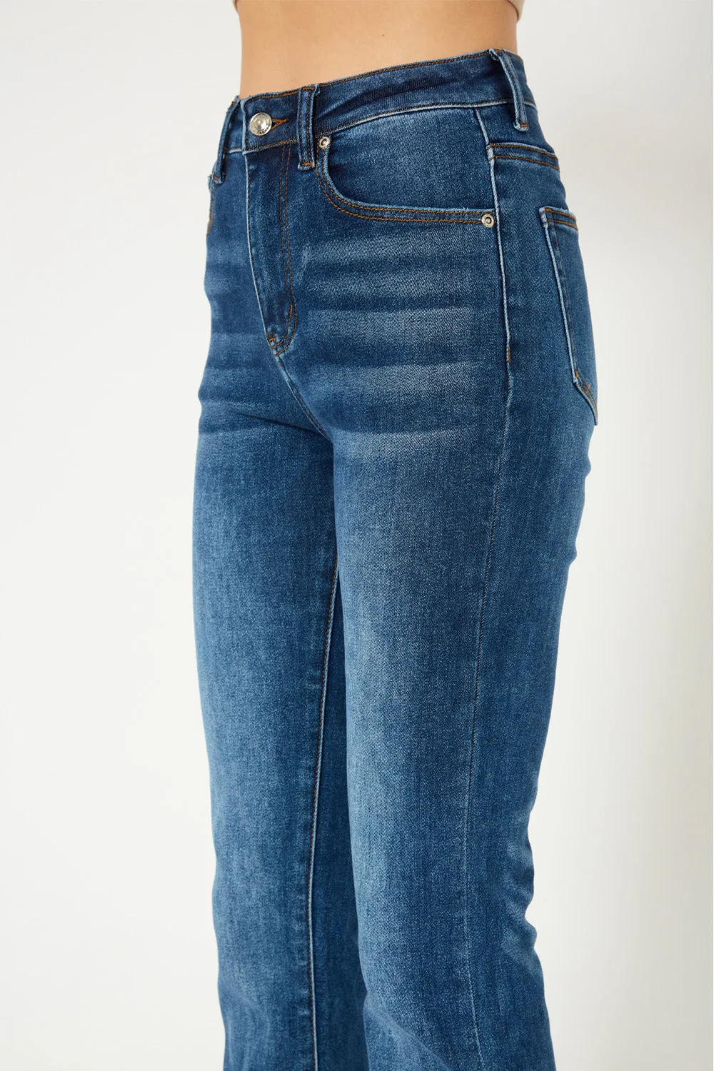 High-rise Dark blue skinny jeans