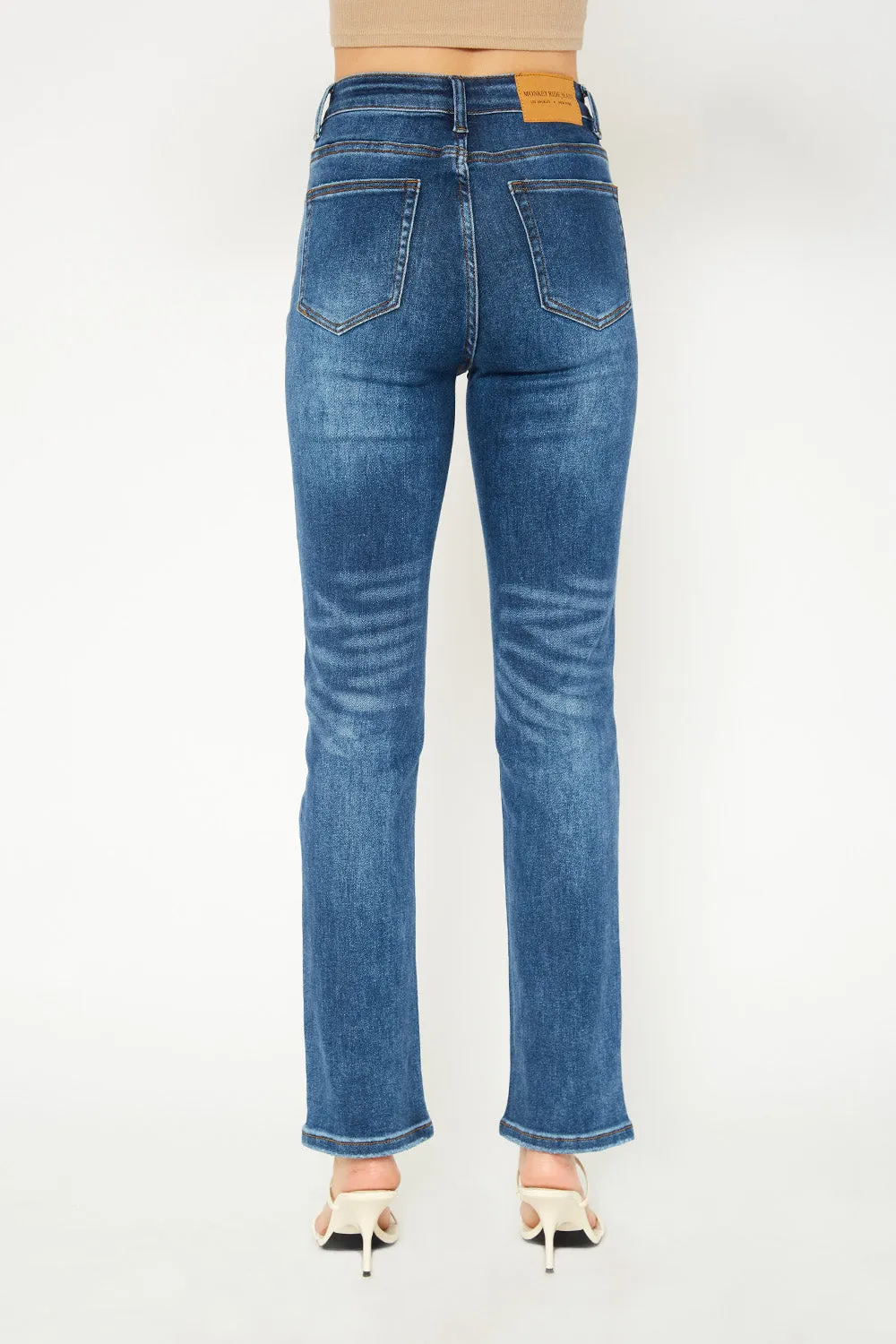 High-rise Dark blue skinny jeans