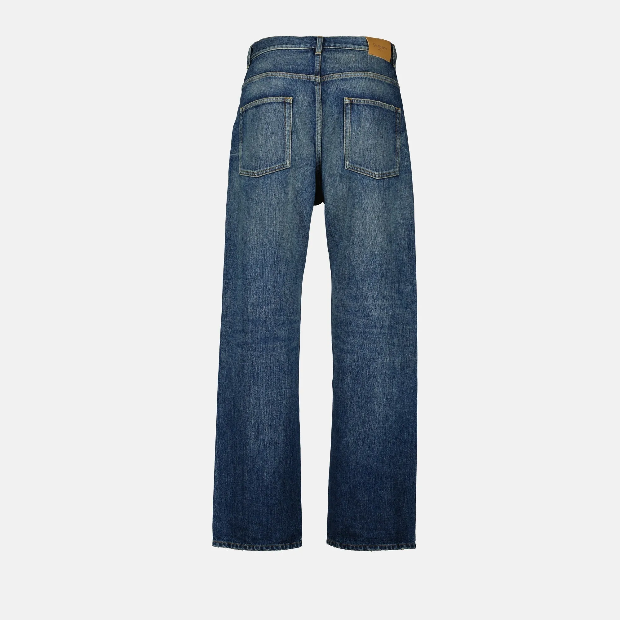 High-Waisted Denim Jeans