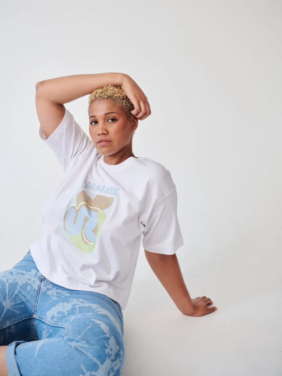 High Waisted Organic & Recycled Laser Dandelion Jeans