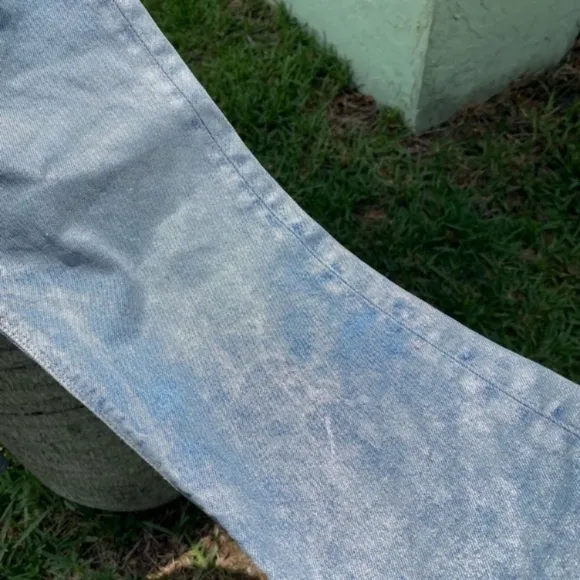 Hudson Jean Light Blue Metallic Jeans