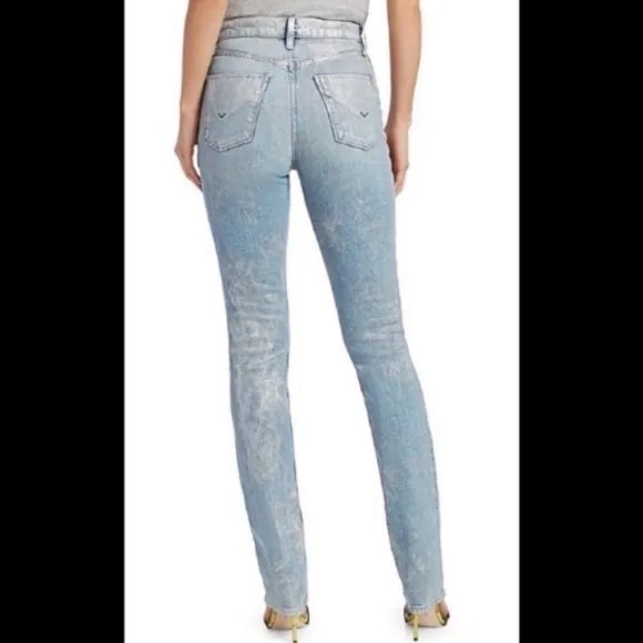 Hudson Jean Light Blue Metallic Jeans