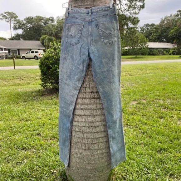 Hudson Jean Light Blue Metallic Jeans