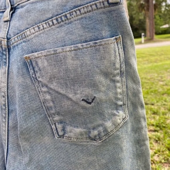 Hudson Jean Light Blue Metallic Jeans
