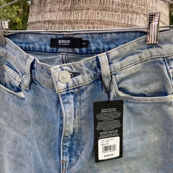 Hudson Jean Light Blue Metallic Jeans