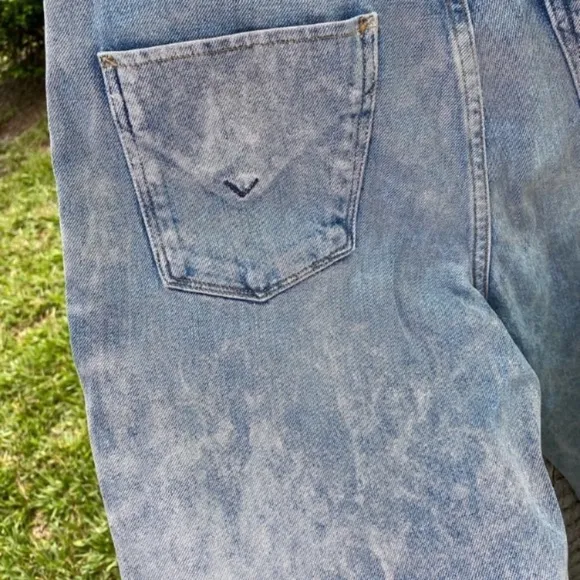 Hudson Jean Light Blue Metallic Jeans