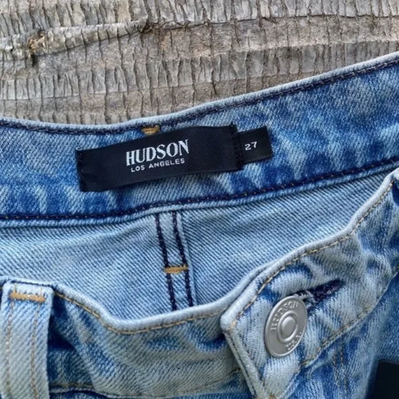 Hudson Jean Light Blue Metallic Jeans