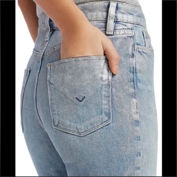 Hudson Jean Light Blue Metallic Jeans