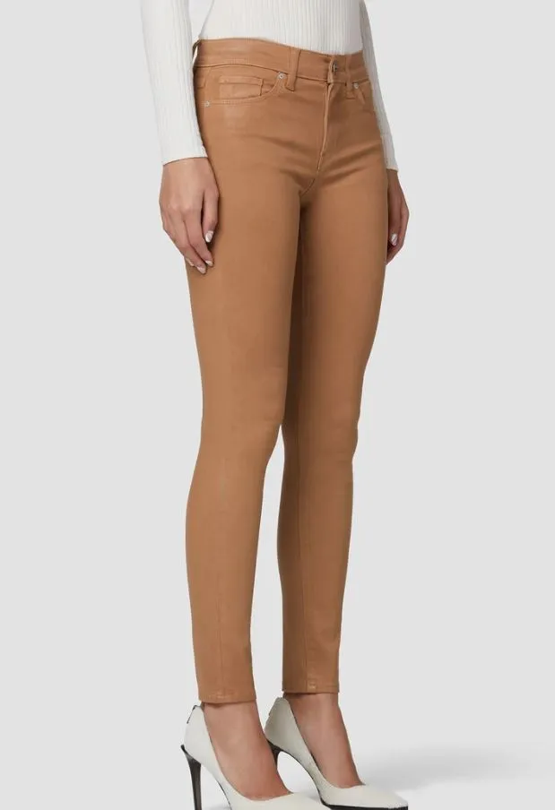 Hudson -  Nico Mid-Rise Super Skinny Ankle Jean - Tobacco