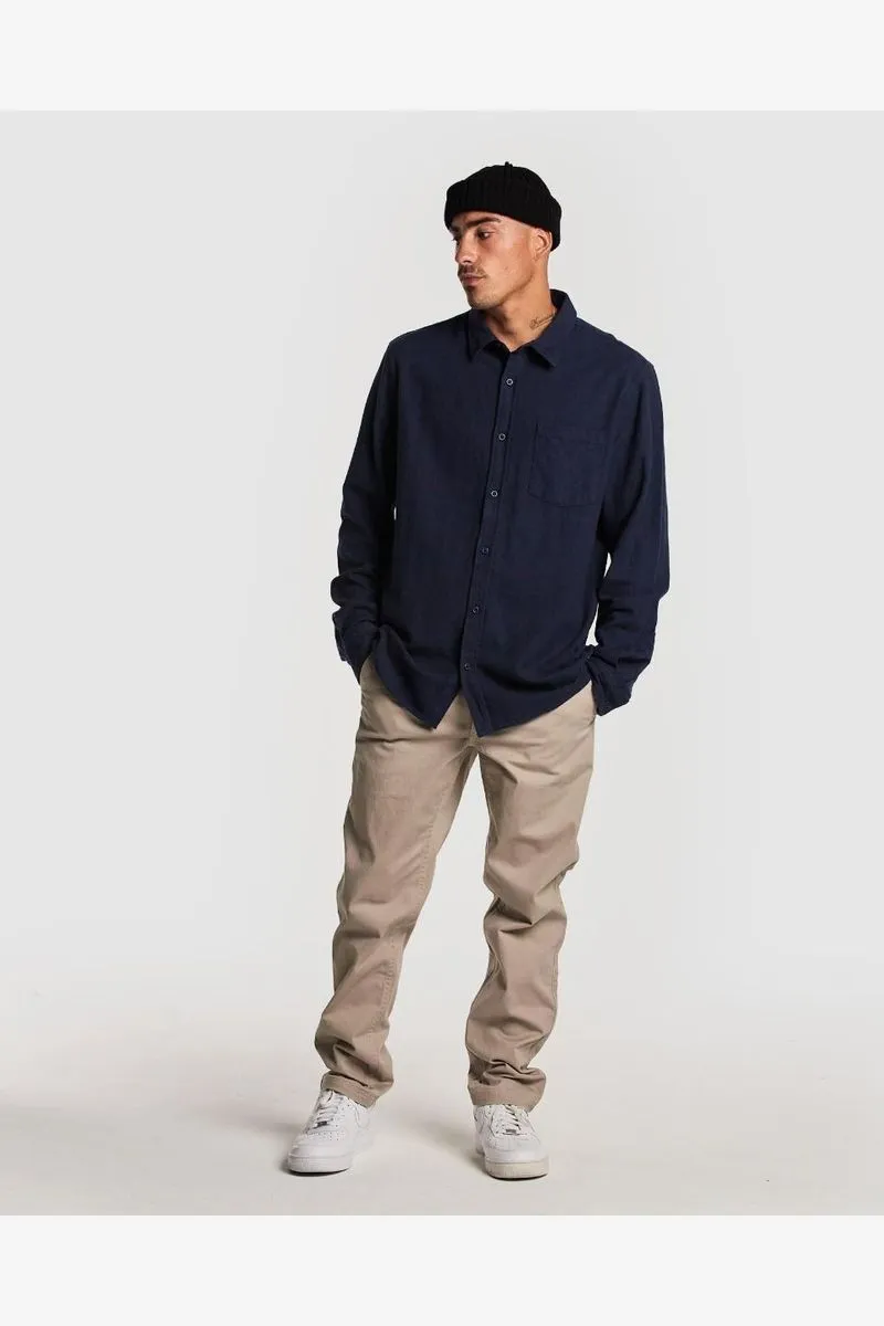 HUFFER LS SHIRT - NAVY