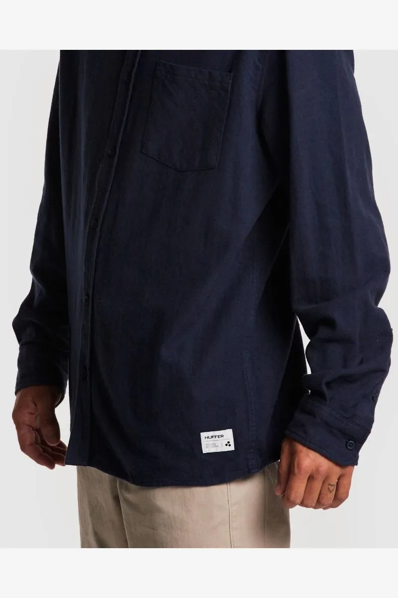 HUFFER LS SHIRT - NAVY