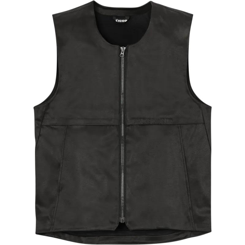Icon 1000 Backlot Mens Motorcycle Textile Vest - Black
