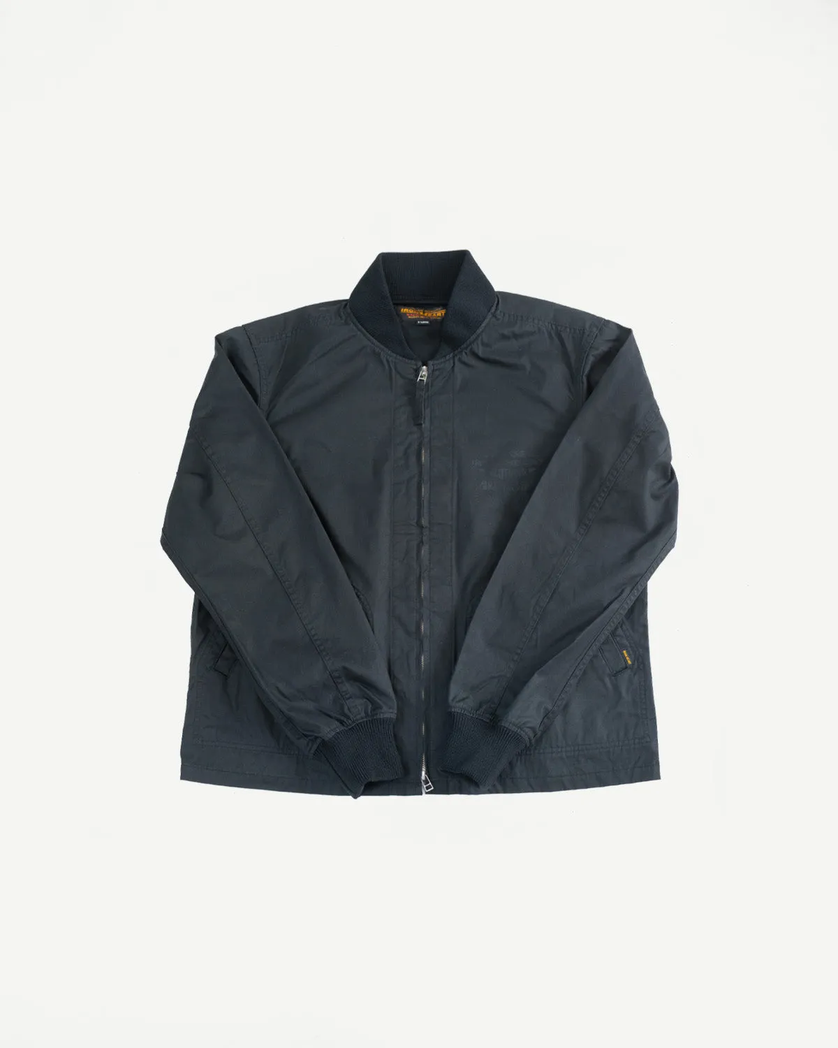 IHJ-145-BLK - 7oz Rubber Wax Coated Windbreaker - Black