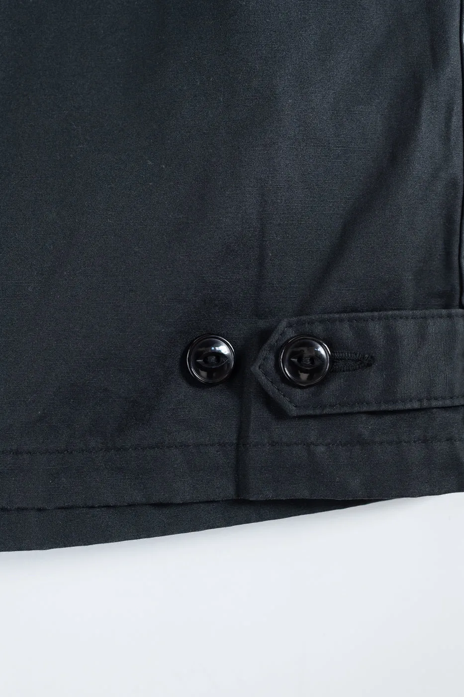 IHJ-145-BLK - 7oz Rubber Wax Coated Windbreaker - Black