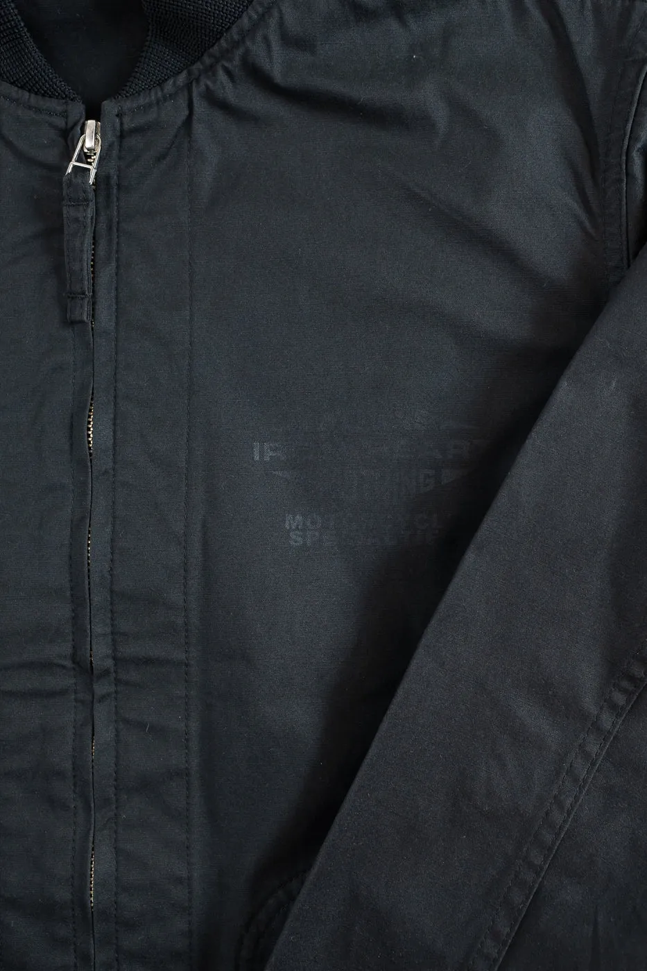 IHJ-145-BLK - 7oz Rubber Wax Coated Windbreaker - Black