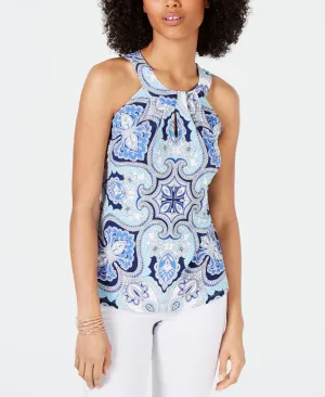 INC Printed Halter Top