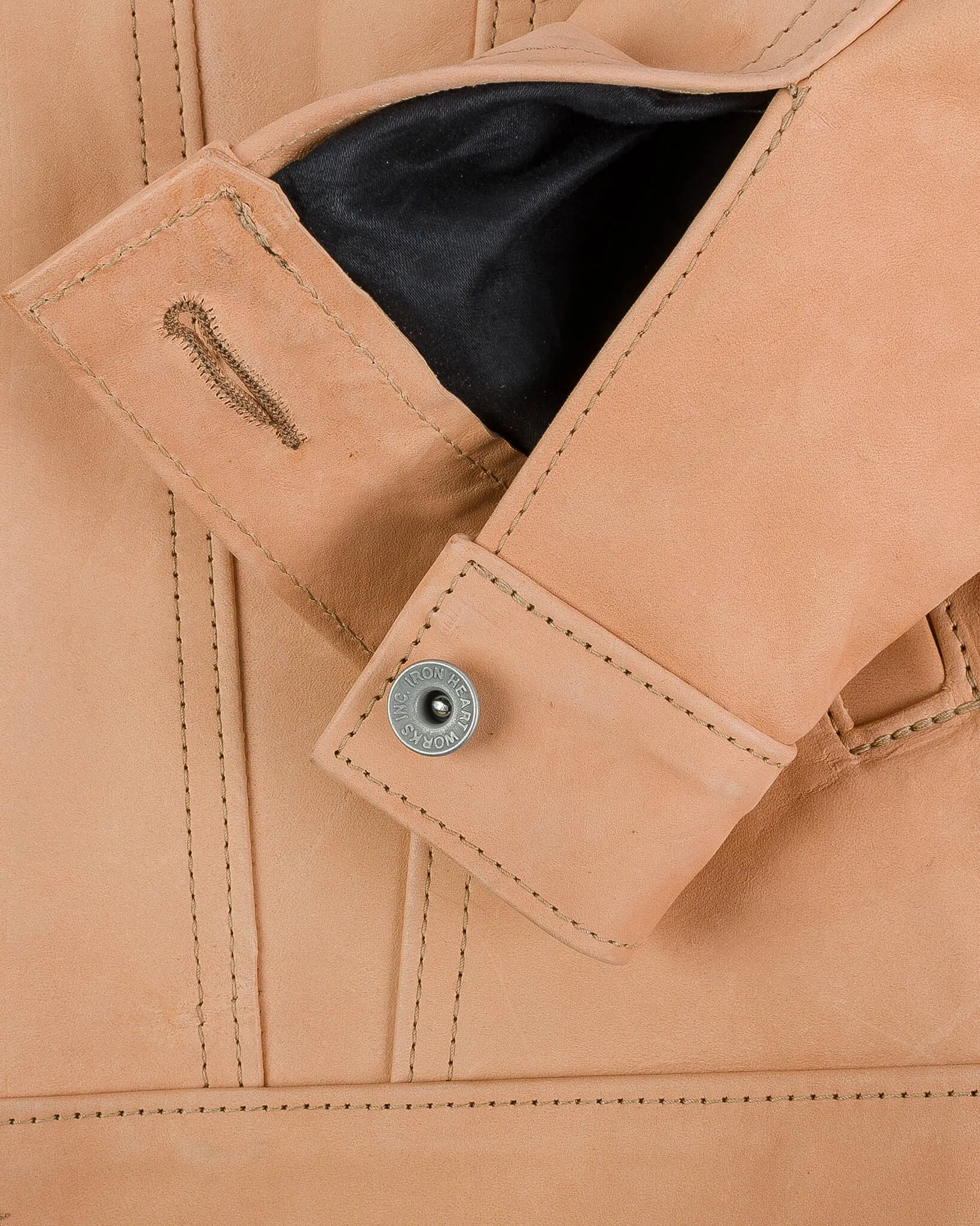 Iron Heart x Simmons Bilt Horsehide Type III Jacket - The Extractor - Natural