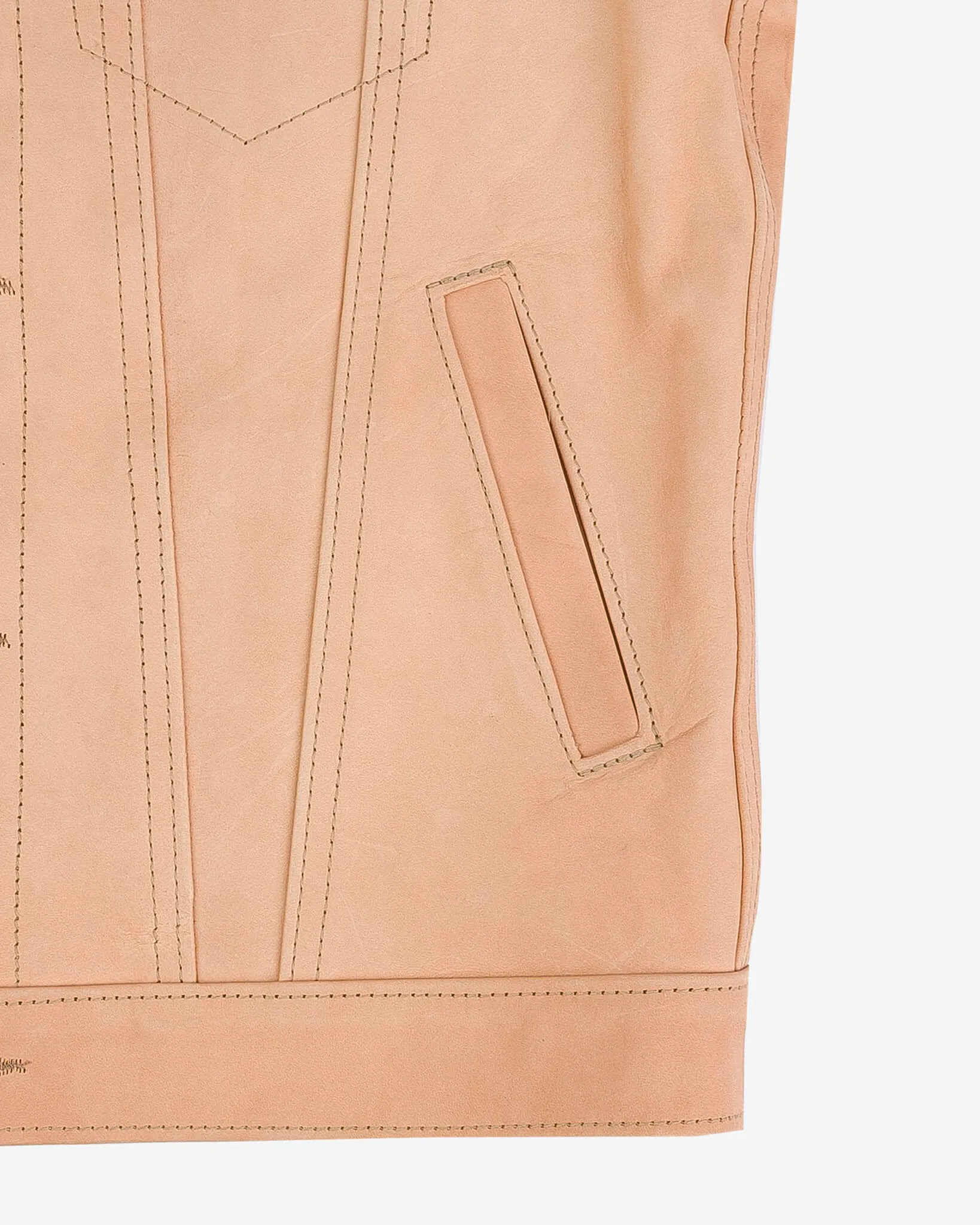 Iron Heart x Simmons Bilt Horsehide Type III Jacket - The Extractor - Natural