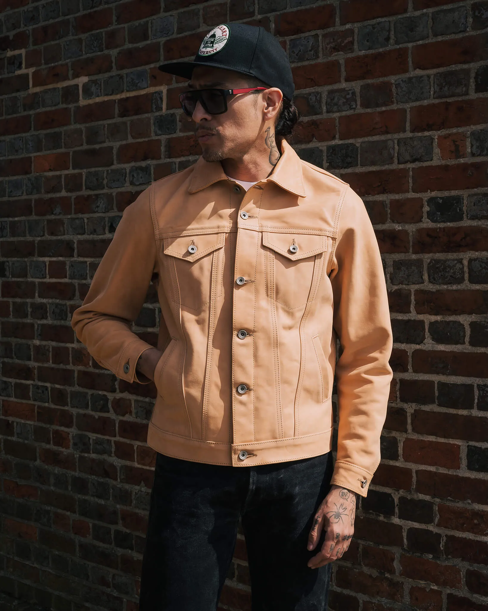 Iron Heart x Simmons Bilt Horsehide Type III Jacket - The Extractor - Natural