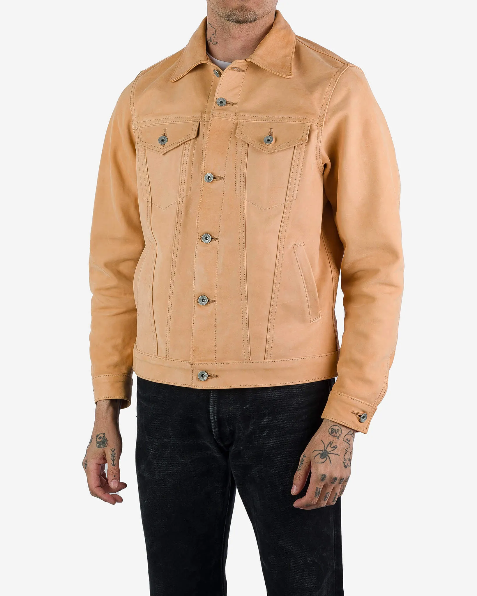 Iron Heart x Simmons Bilt Horsehide Type III Jacket - The Extractor - Natural