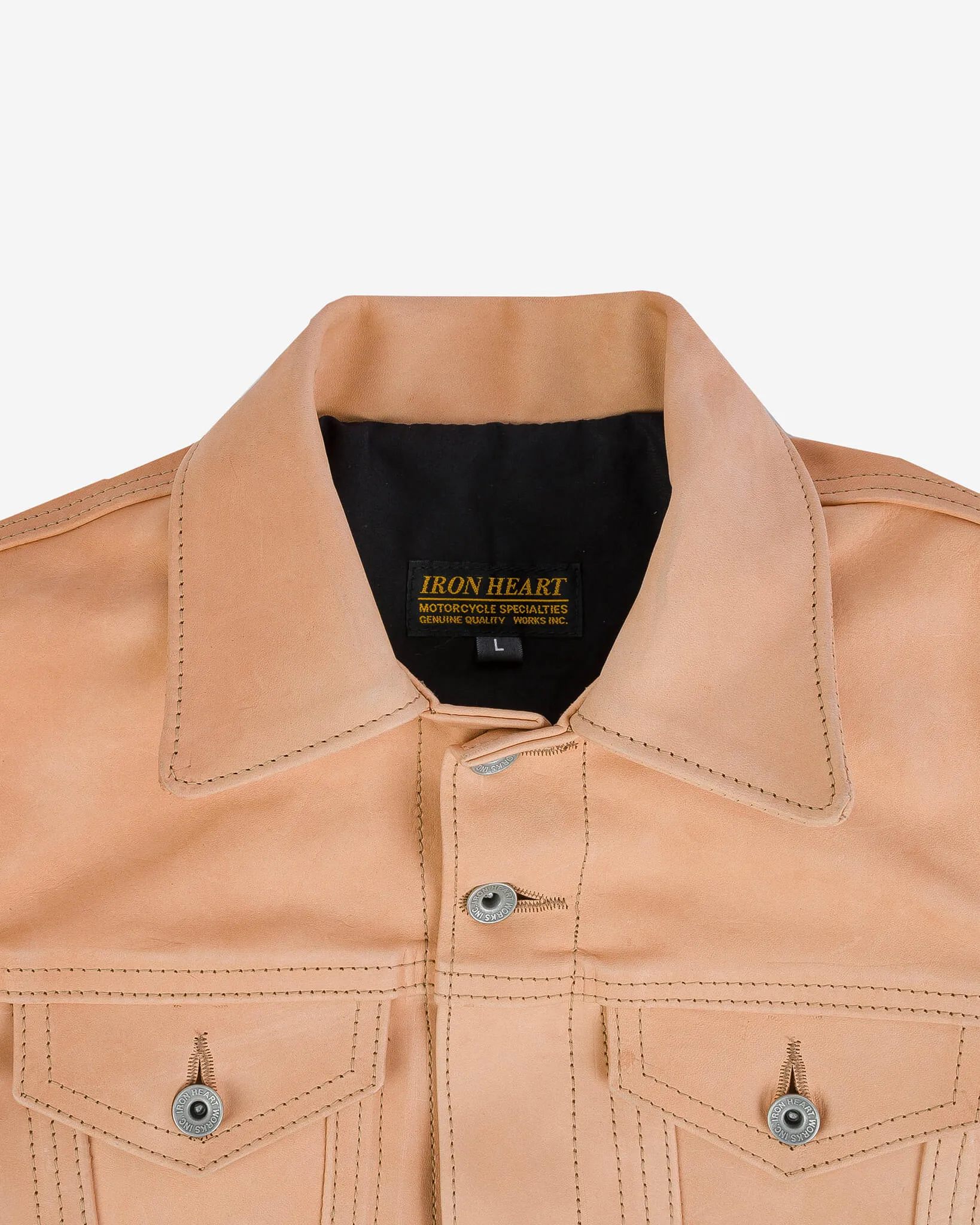 Iron Heart x Simmons Bilt Horsehide Type III Jacket - The Extractor - Natural