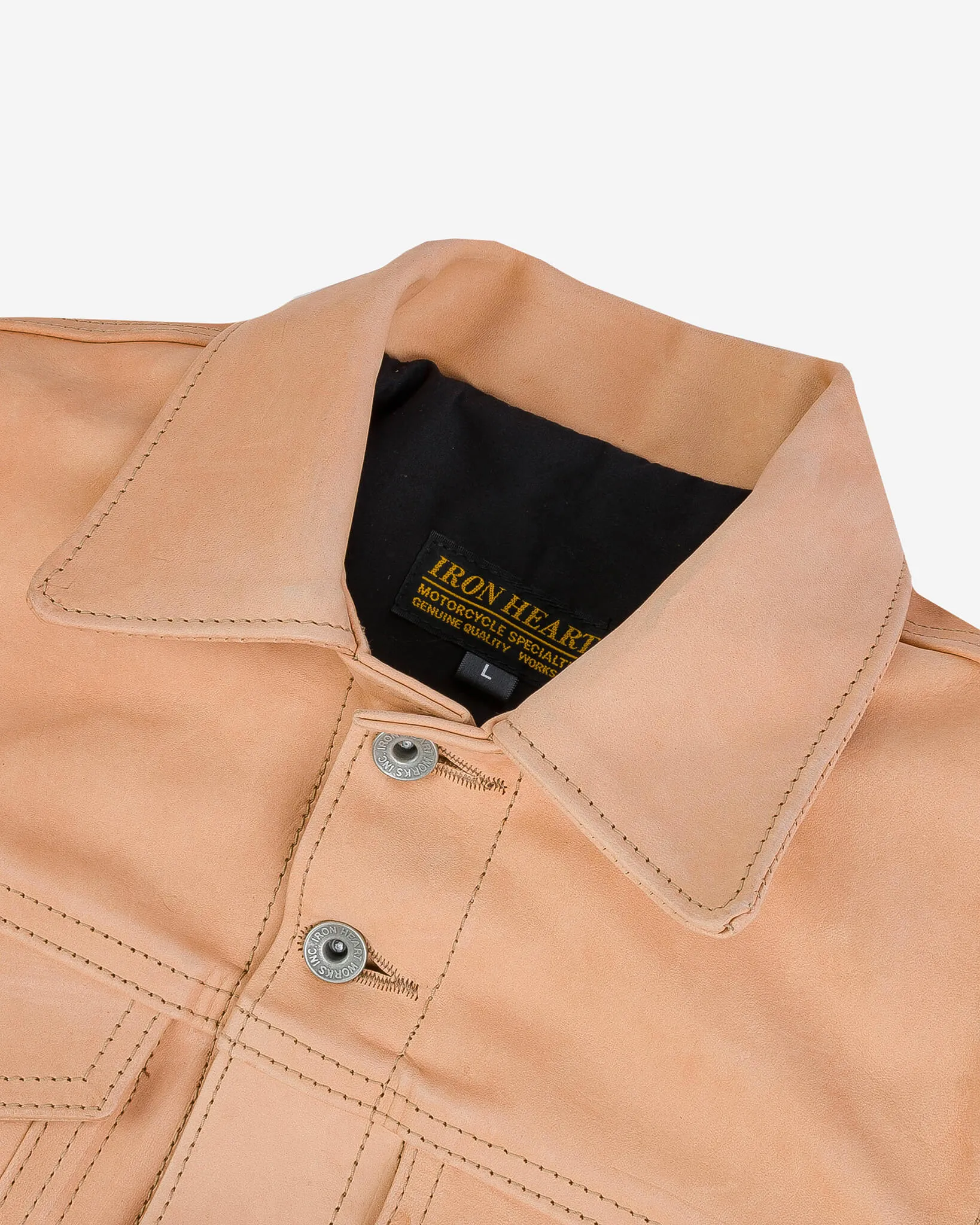 Iron Heart x Simmons Bilt Horsehide Type III Jacket - The Extractor - Natural